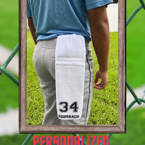 Personalized Football Towel | Quarterback waist loop towel | Football team gift | Pocket towel | Pitching towel | Sport hand towel