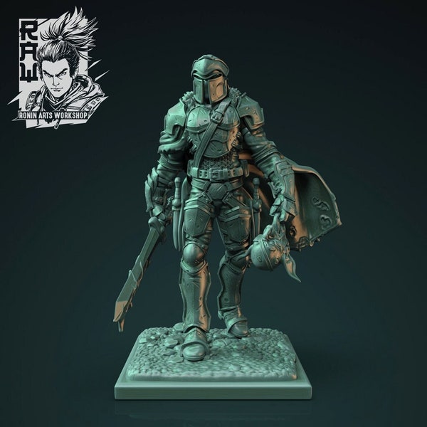 Kagyu | Hero, Paladin, Fighter, Knight | 32mm / 28mm Fantasy Miniature, D&D, Wargames, Tabletop | Ronin Arts Workshop