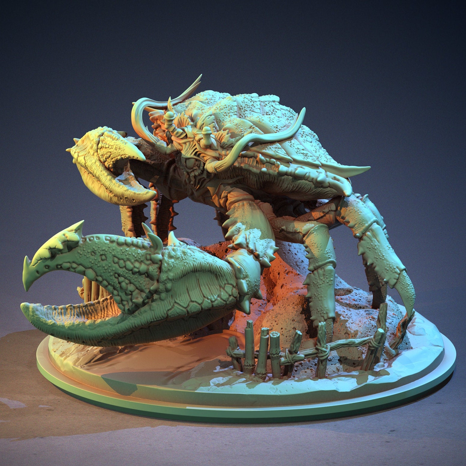 Tambanokano Philippines Myths Monster Giant Crab 32mm Etsy Singapore