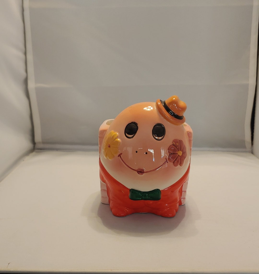 Vintage Humpty Dumpty, Ceramic Planter, Nursery Room Decor, Gift for ...