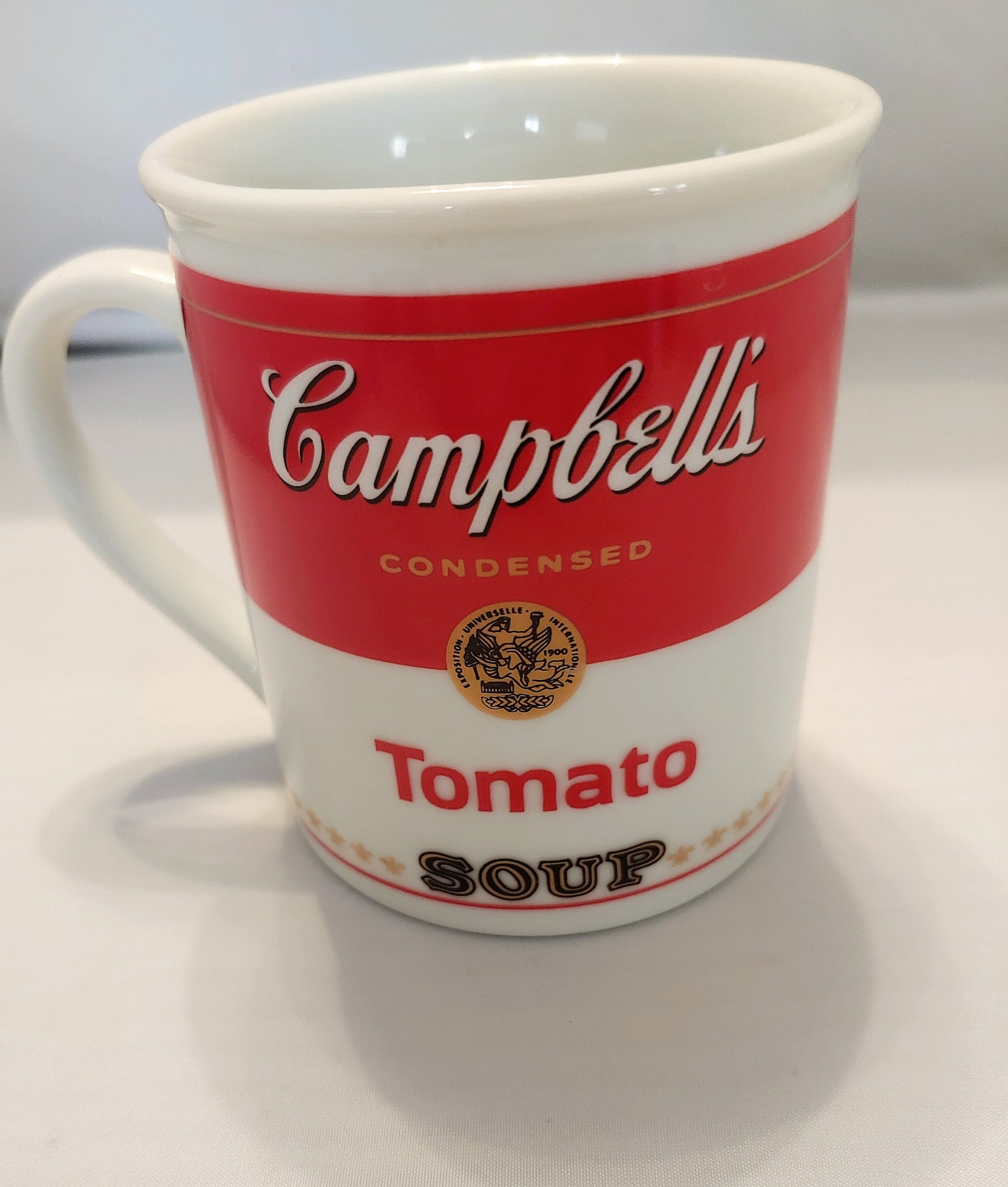 Campbell soup cup B 125th anniversary cup soup label cups Etsy