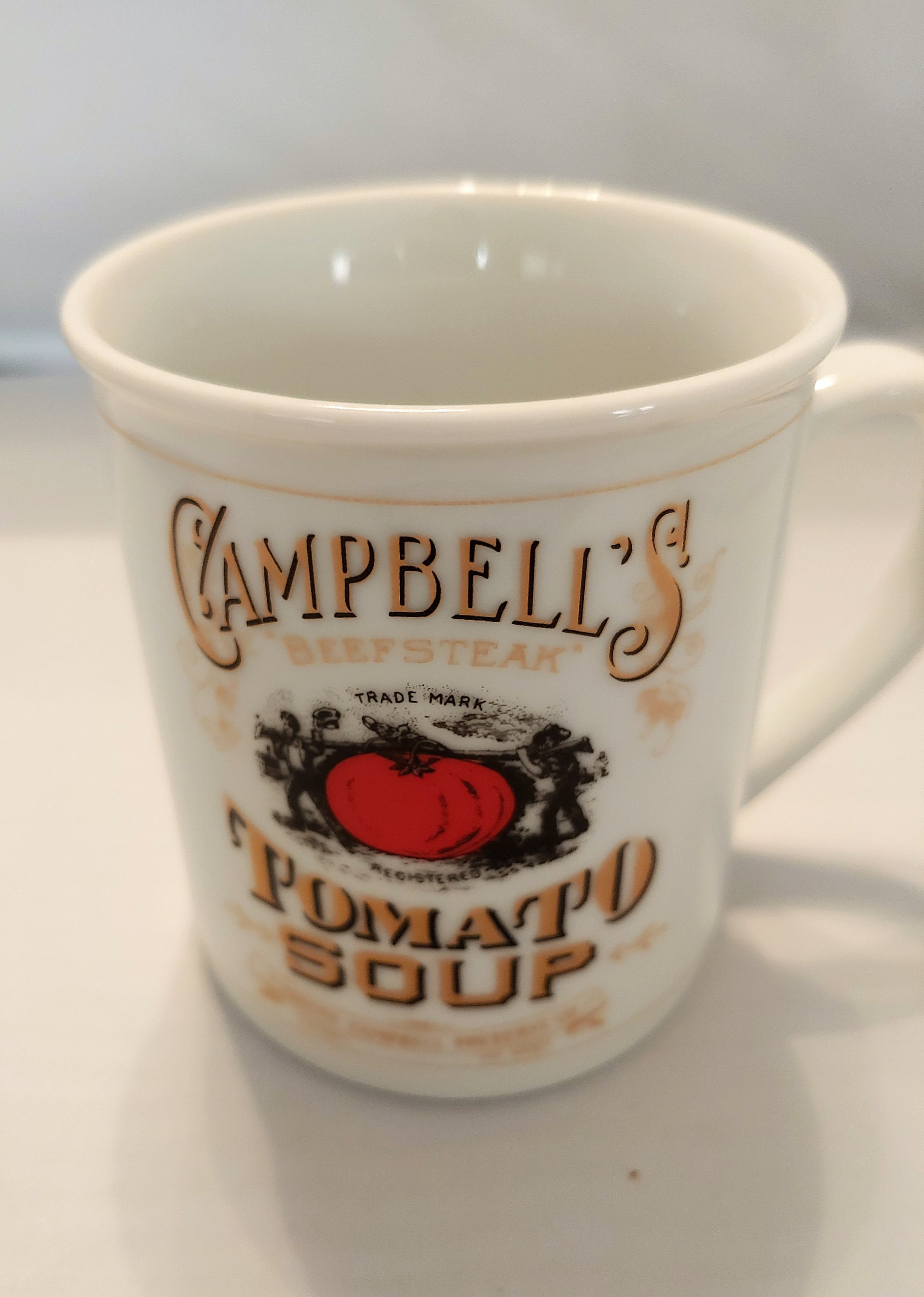 Campbell soup cup C 125th anniversary cup soup label cups Etsy
