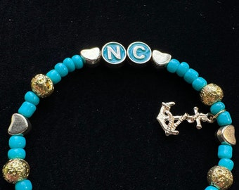NC Boy Band Inspired Friendship Bracelet with Clasp | 7.5 in | Back | Concerts | Street | Boy Bands | Nick | Pop Music | Boy Bands