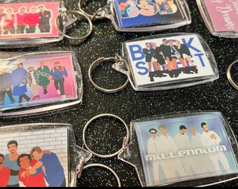 Back Street Photo / Artwork Double-Sided Keychains BSB Nick Carter AJ McLean Boy Bands