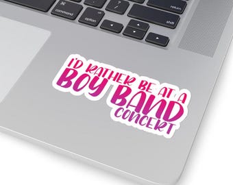 Boy Band Concert Kiss-Cut Stickers, Music Lover Sticker, Concert Enthusiast Decal, Pop Culture Laptop Decal, Bands Street Back Sync