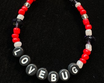 Lovebug friendship bracelet with Clasp | 7.25 inch | Jonas | Concerts | Boy Bands | Album | Tour