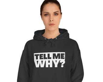 Tell me Why Boy Band Inspired Unisex College Hoodie, Back, Retro 90s Nostalgia Pullover, Vintage Pop Group Sweatshirt, Street, Fun, Boys