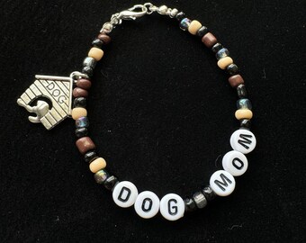 Dog Mom Friendship Bracelet | 7 inch | Puppy | Doggies | Pets | Fur Child | Dog Owner