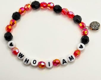 Who I Am Nick-Inspired Friendship Bracelet stretchy | 7.5 inch | Back | Concerts | Street | Boy Bands | Carter I Got You | Pop Music