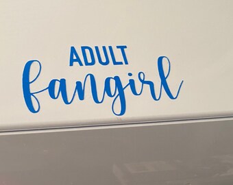 Fangirl Stickers | Professional Fangirl Vinyl Sticker | Adult Fangirl | Boy Bands | Harry Styles | | Justin Bieber | Jonas Brothers |  B