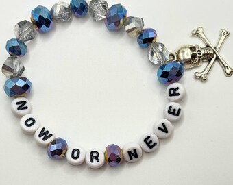 Now or Never Nick-Inspired Friendship Bracelet stretchy | 7.5 inch | Back | Concerts | Street | Boy Bands | Carter I Got You | Pop Music