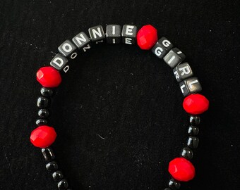Donnie Girl Friendship Bracelet Silver Clasp (6.5 inches) | Boy Bands | Block | Kids | Pop Music | 80s | 90s | Bloods | Joey | Jordan