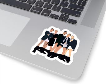 Boy Band Back Inspired Kiss-Cut Stickers Magazine Cover 2000 Street Nick AJ Kevin Brian Howie 90s Music Decal Laptop