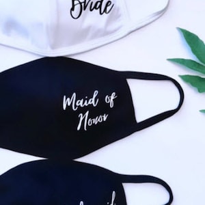 Wedding Party Face Masks