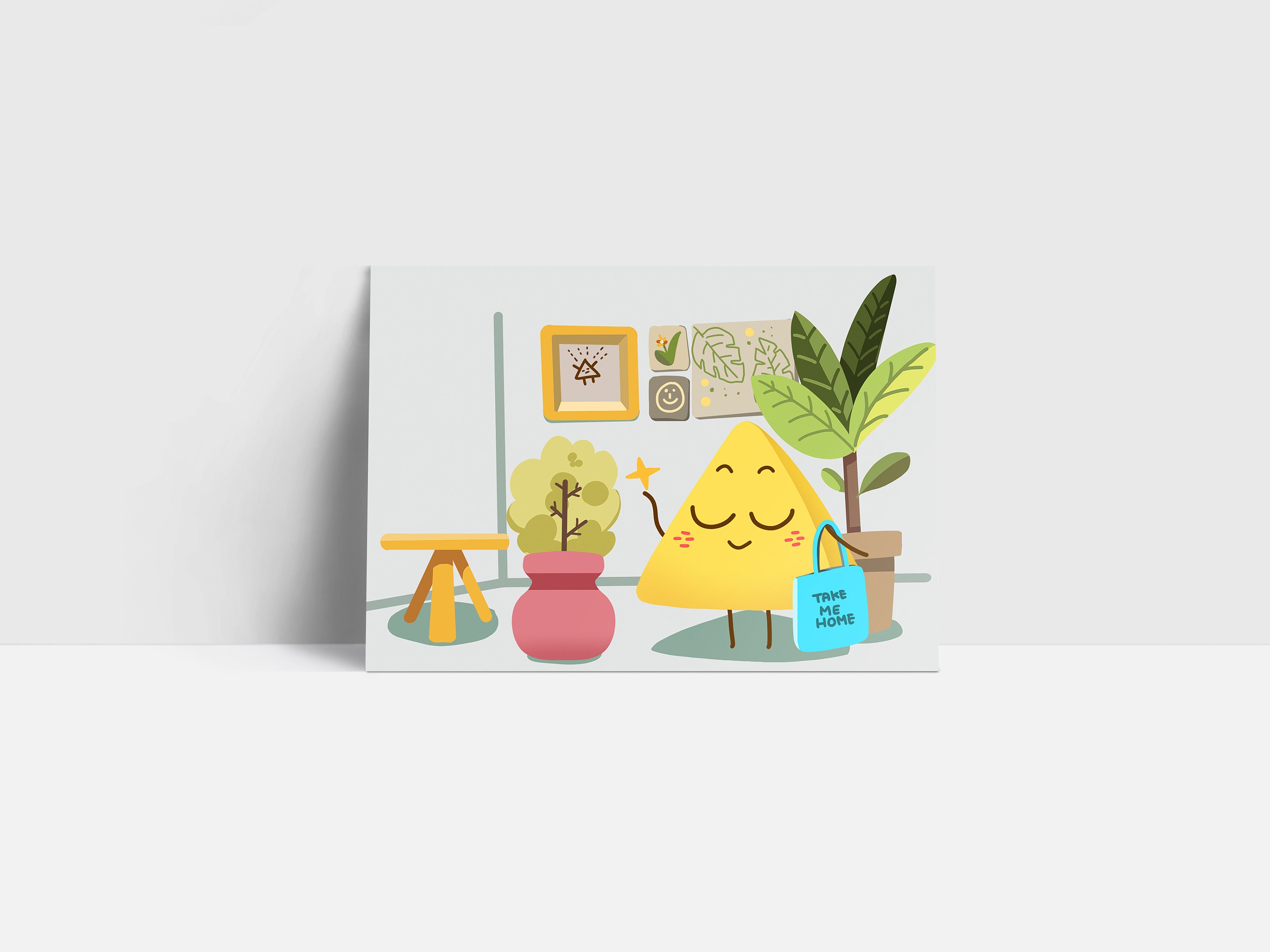 Printable Postcard Digital Postcard Cute Postcard At home Etsy