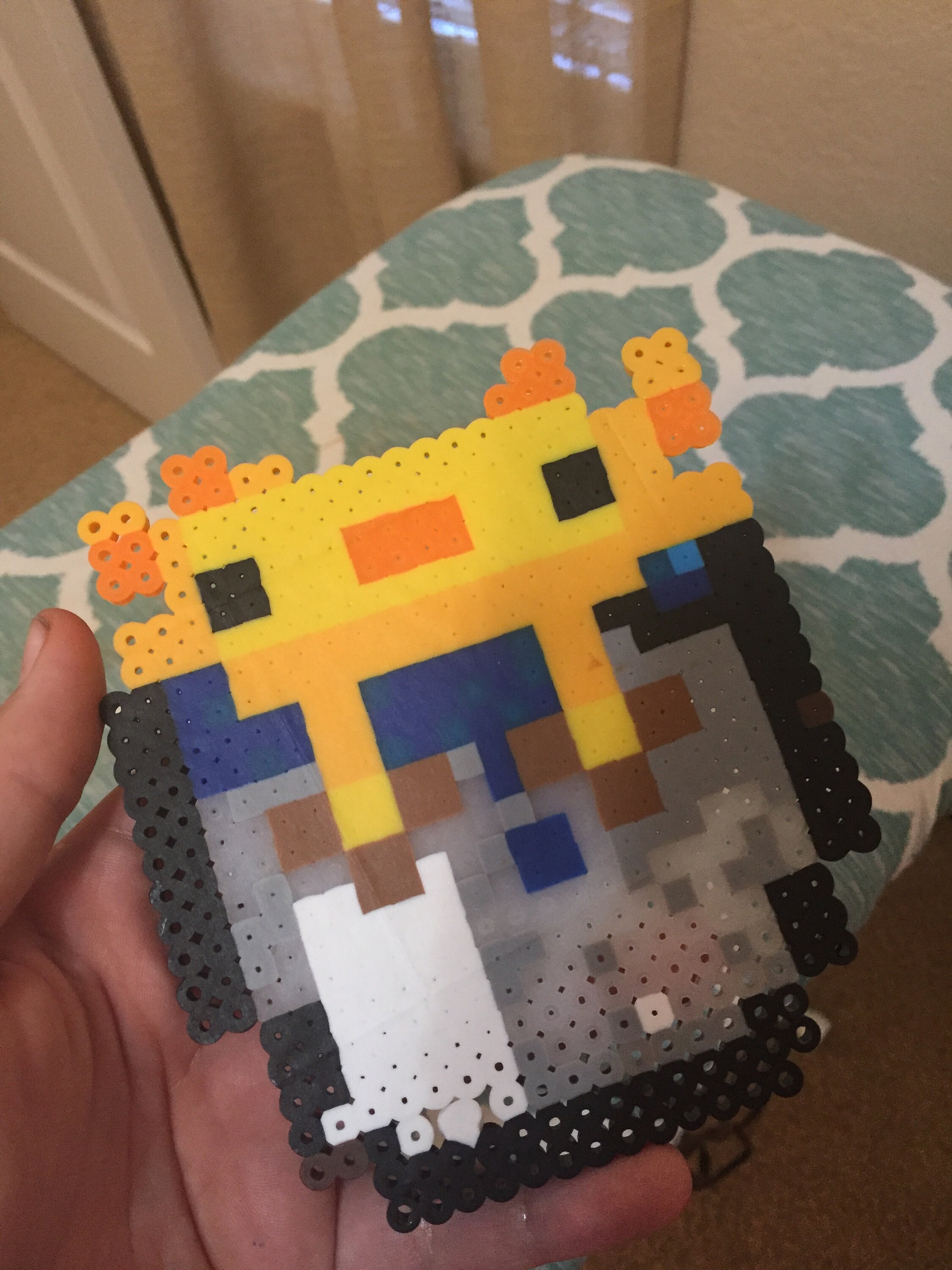 Axolotl in a Bucket Perler Beads Piece Etsy