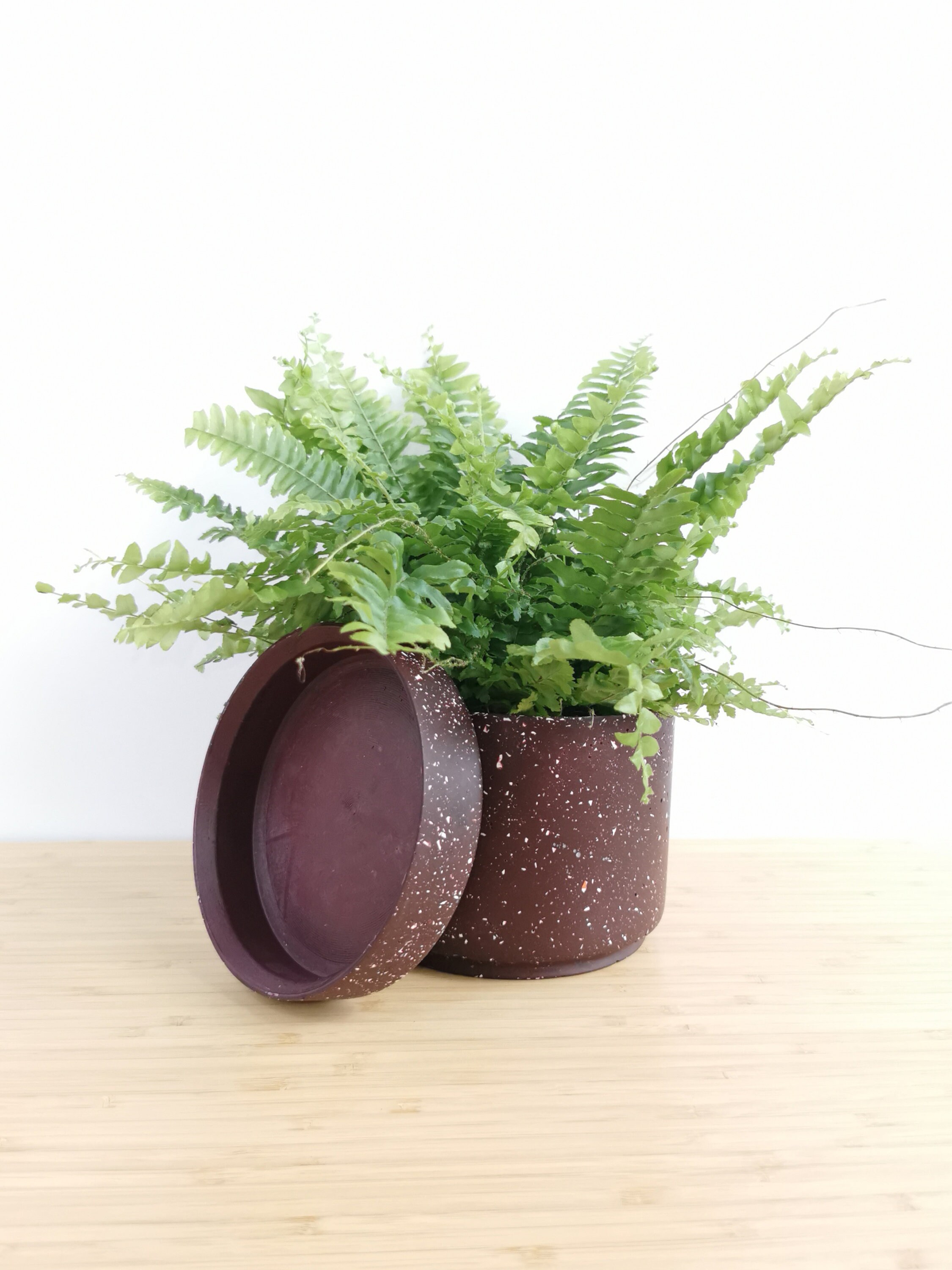 Large Purple Plant Pot Eco Plant Pot Plant Pot with Saucer Etsy
