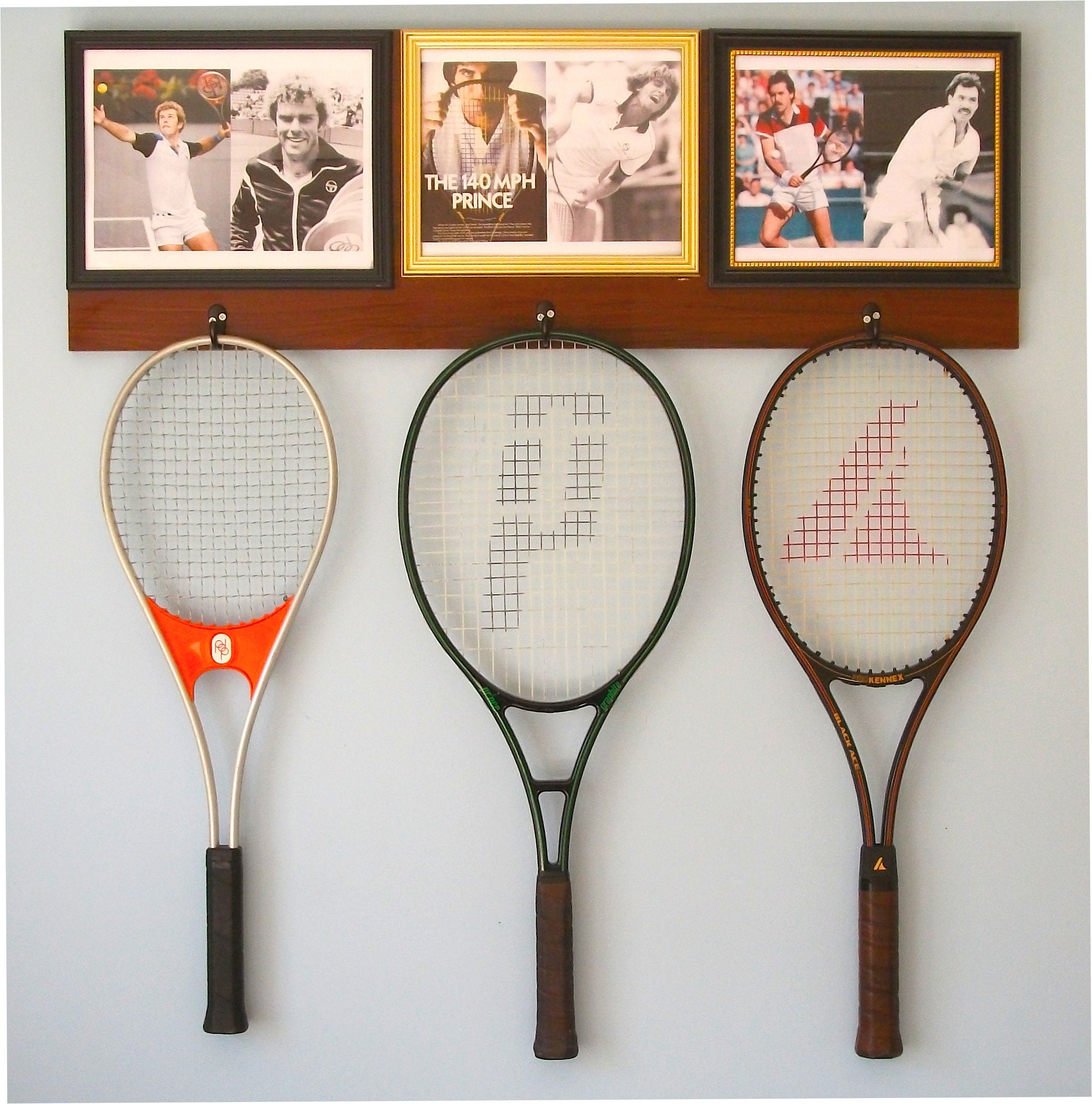 Tennis Racket Wall Display Big Servers The 140 MPH Etsy