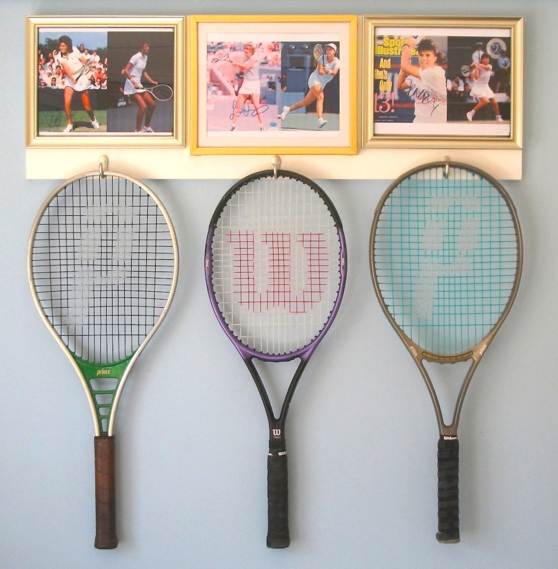 Tennis Racket Wall Display big Babe Tennis Etsy