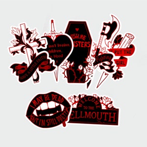 Buffy the Vampire Slayer-inspired Stickers | Slayerverse