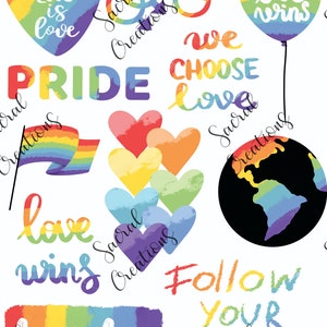 Pride LGBTQIA+ Full Color Insert Sheet for Resin Art