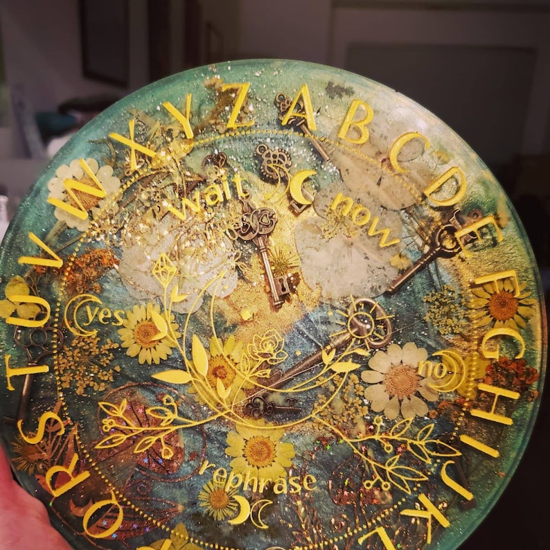 Tablero de péndulo personalizado: Tablero de péndulo de bruja en ciernes de 20 cm imagen 4