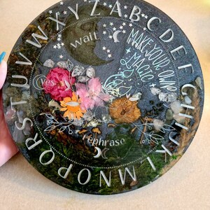 Tablero de péndulo personalizado: Tablero de péndulo de bruja en ciernes de 20 cm imagen 2