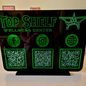 Made to Order QR Code Sign | QR Code Sign | Social Media Sign | Scan To Pay Sign | Personalized QR Code Sign |  Small Business Solutions