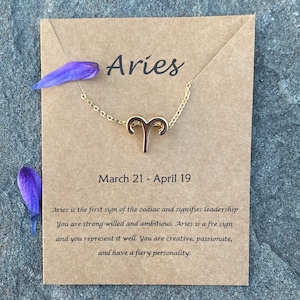 Zodiaco de oro collar de longitud media / aries Capricorn Sagitario Acuario Escorpio Libra Taurus Gemini Cáncer Leo Pisces Virgo
