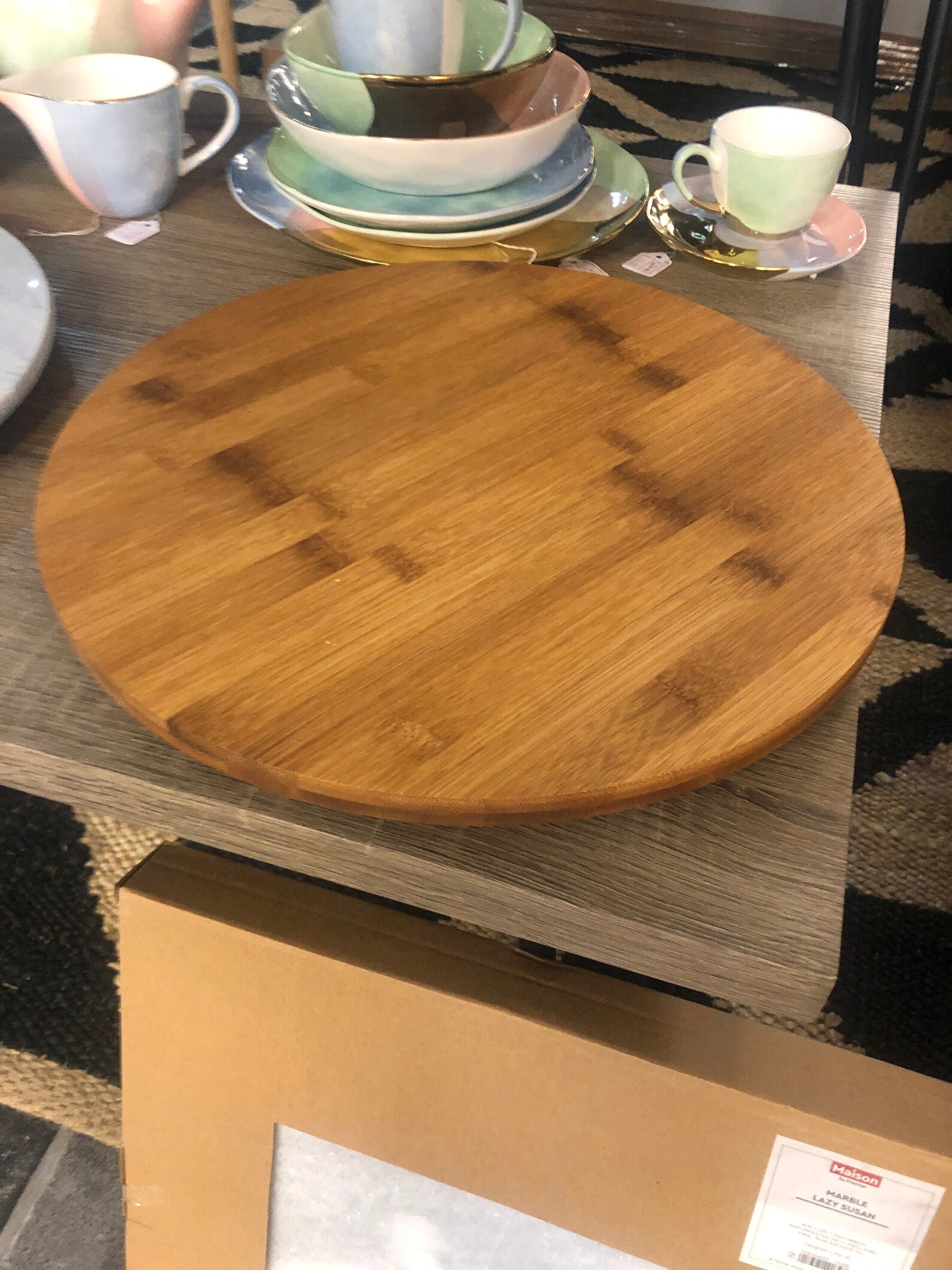 Bamboo Lazy Susan Etsy