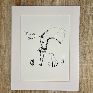 Impression contrecollée Charlie Mackesy - Illustrations de page de livre Le garçon, la taupe, le renard et le cheval