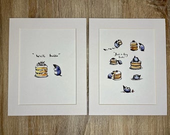 Charlie Mackesy mounted print set - The Boy, The Mole, The Fox and The Horse book page art
