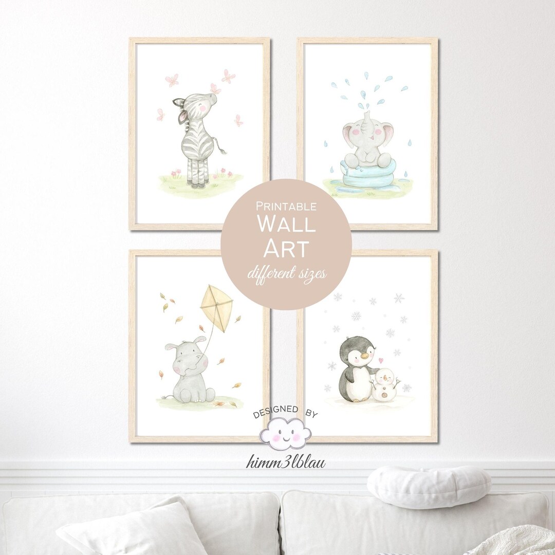 Christmas Gift for Children: Seasons Poster Set of 4, Learning Poster ...