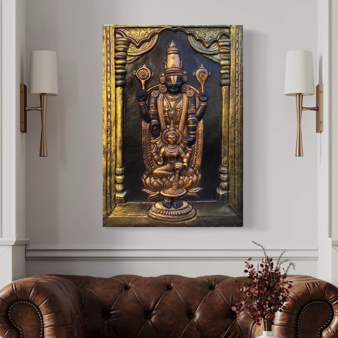 Handmade Tirupati Balaji 3D Mural – Hindu Wall Art Decor - Etsy