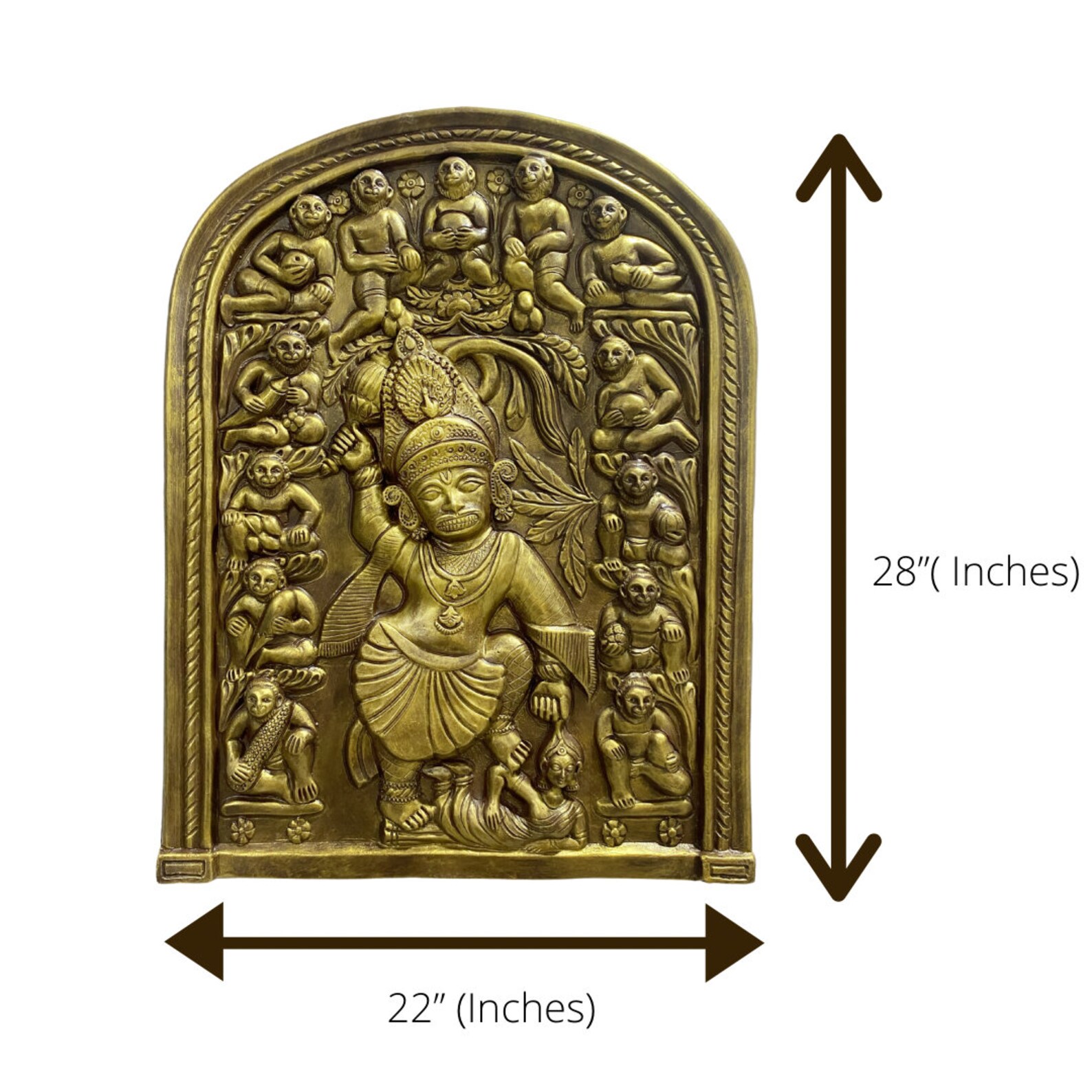 LORD HANUMAN WALL Art Hindu God Painting Bajrang Bali Wall Etsy