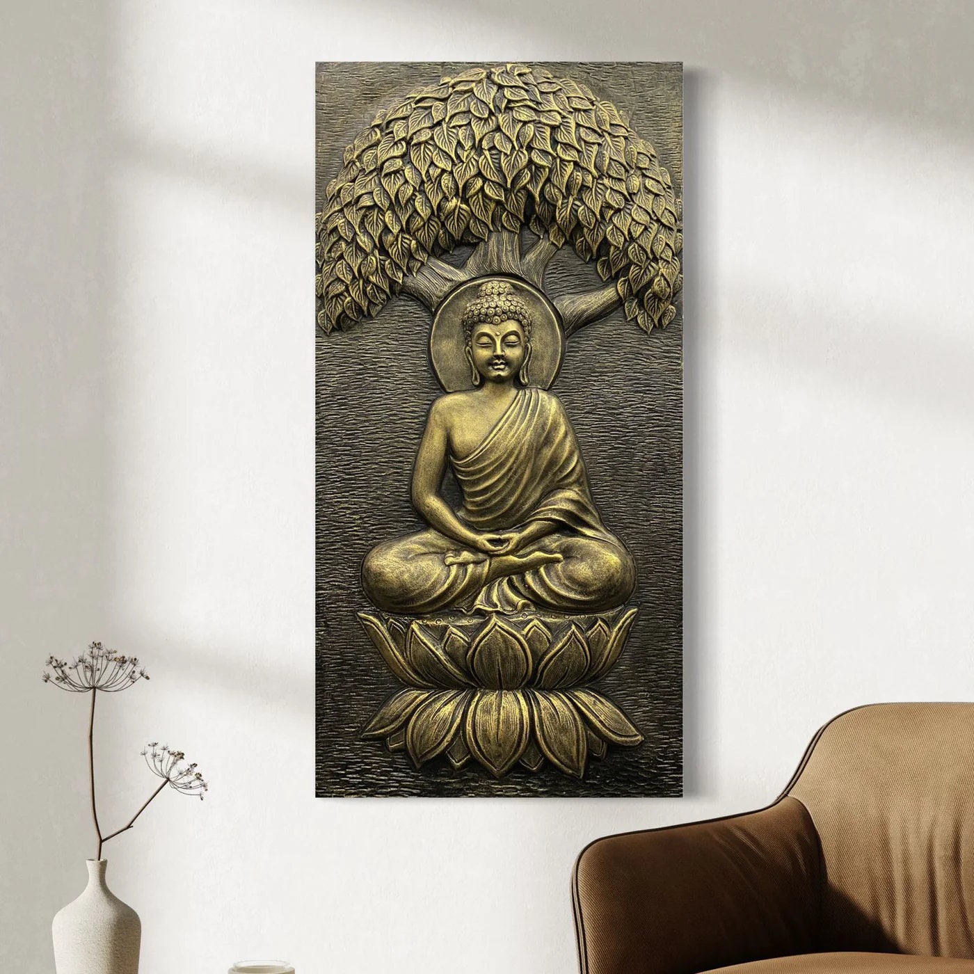 Buddha 3D Relief Wall Art – Handmade Meditation Decor - Etsy