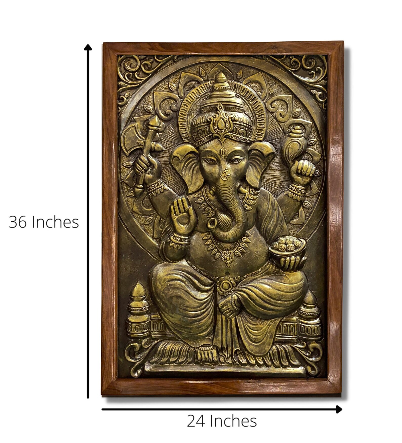 GANESHA WALL ART Ganesha Wall Decor Good Luck Decor Art & Collectibles