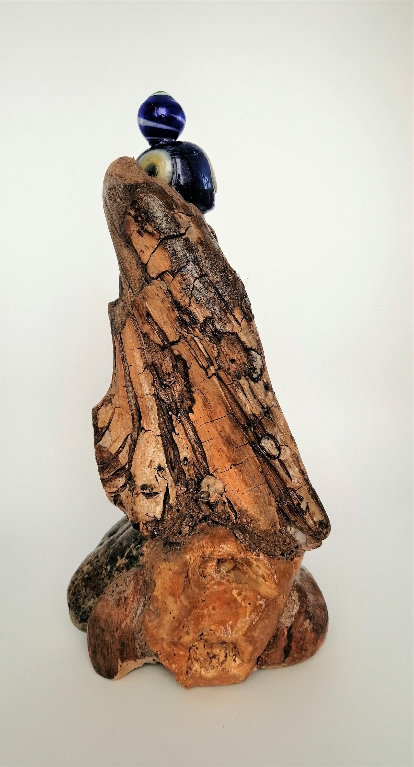 Sculpture shelf ornaments Modern Art Decoration with blue Etsy