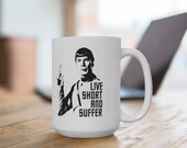 Star Trek Mug, Live Long and prosper, Ceramic Mug 15oz