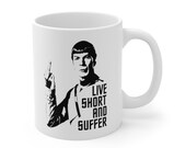 Star Trek Mug, Live Long and prosper, Ceramic Mug 11oz