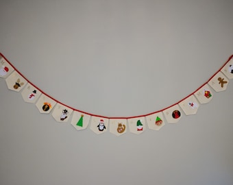 Merry Christmas Garland - Christmas Garland - Christmas decoration - Festive Hanging - Festive Garland - Christmas Gift