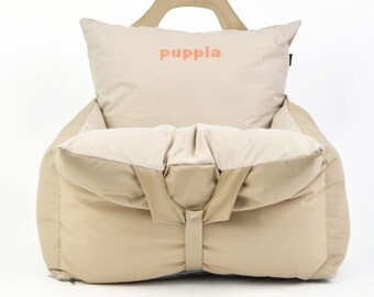 Luxurious Dog Car Seat Beige-for driving safety and comfort