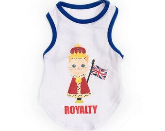 Royalty Cat Tank-cat vêtements-top-super pour le couronnement