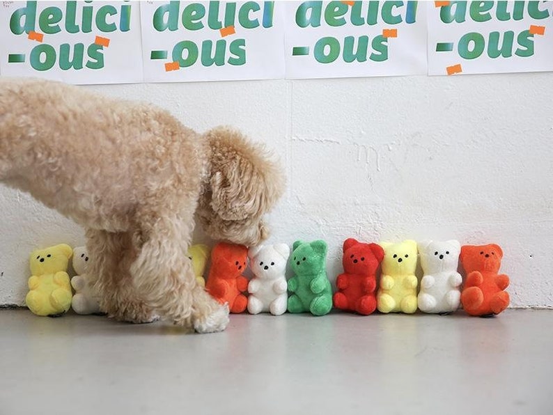 Mini Gummi Bear Tiny Dog Toy Etsy