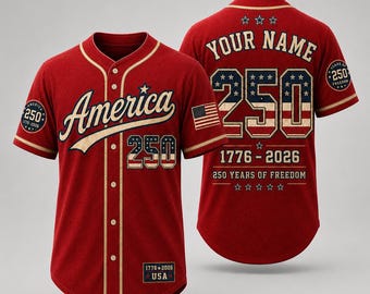 Kundenspezifisches Baseballtrikot zum 250