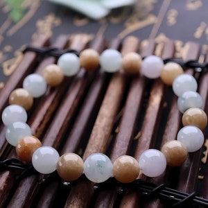 Natural Jade Bracelet • Healing Gemstones • Harmony, Prosperity, Good Luck • Dainty Beaded Bracelet • Elegant Crystal Jewelry for Women