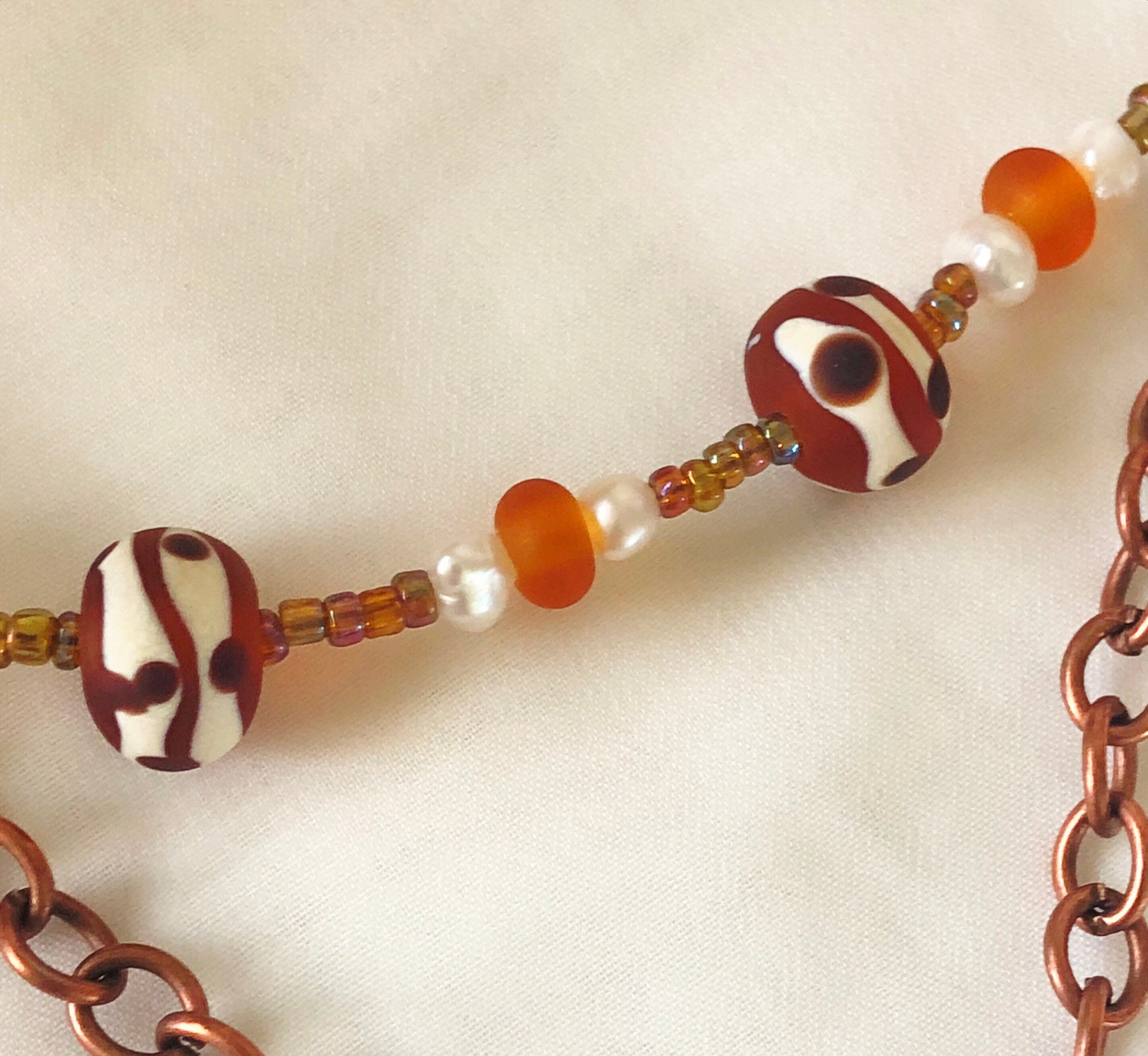 Boho & Hippie Glass Bead Jewelry Glass Beads Unique Glass Etsy UK