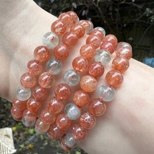 Arusha Sunstone Crystal Pärlarmband 8 mm AAA+