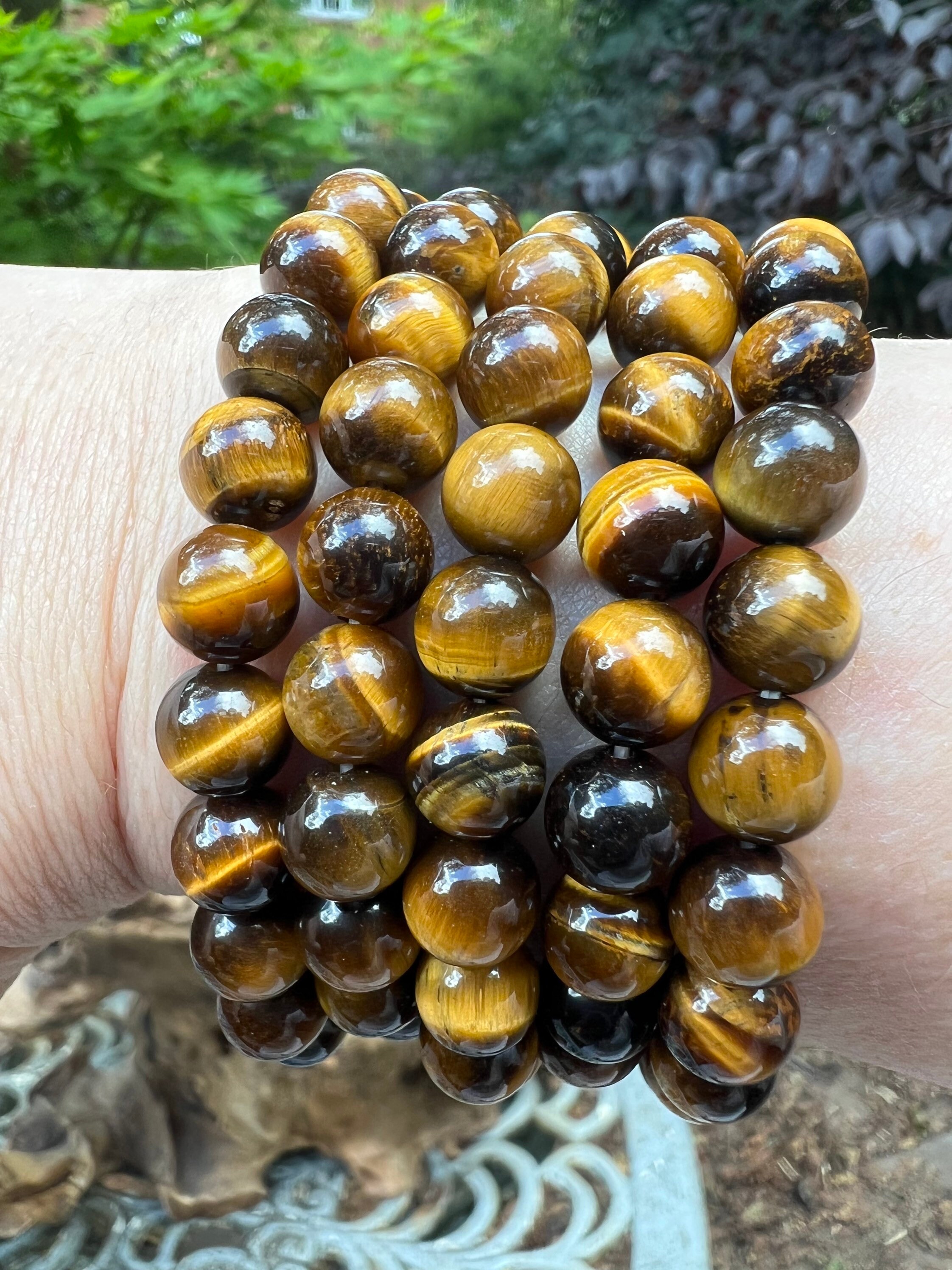 Bracciale con perline occhio di tigre - Italia