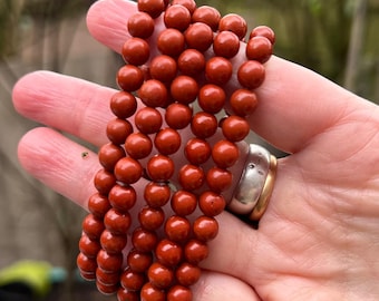 Red Jasper Beaded Bracelet 6mm AAA+ : Inspiration Intention Creativity